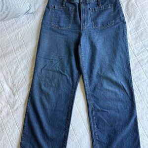 Madewell Perfect Vintage Wide Leg Patch Pocket Jean